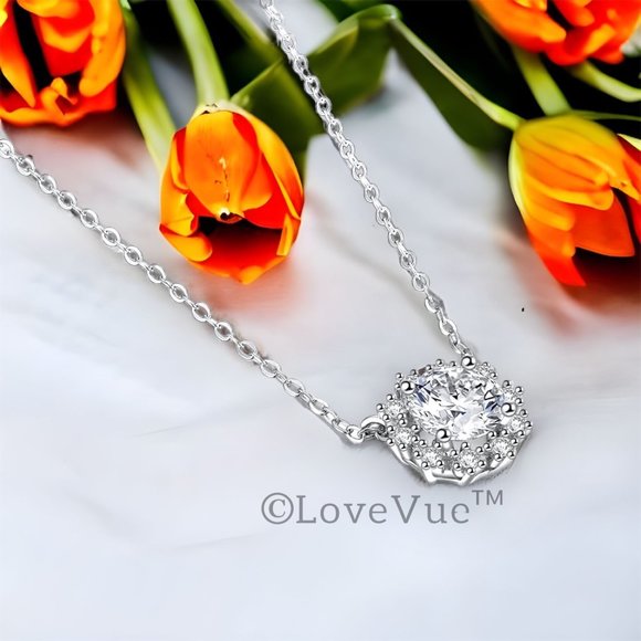 Certified 1ct. t.w. Diamond Snowflakes Brilliant Cut Necklace - Picture 6 of 16